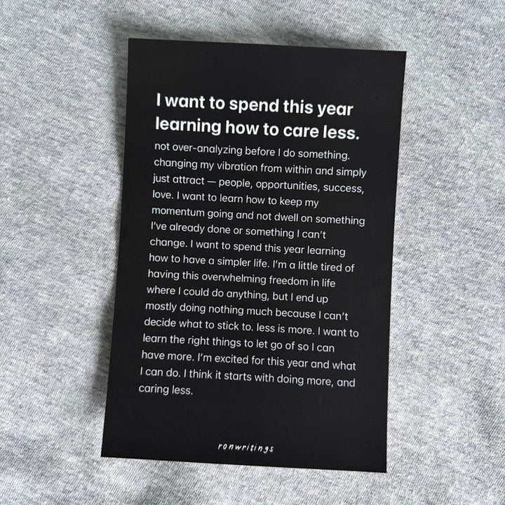 Postcard with personal message