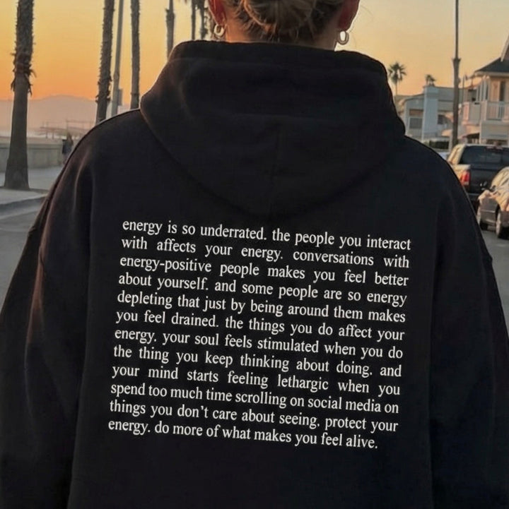 energy is so underrated hoodie