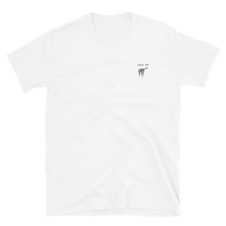 pasta hoe embroidery t-shirt by ronwritings